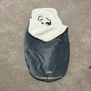 JJ Cole Gray and Cream Baby Bunting